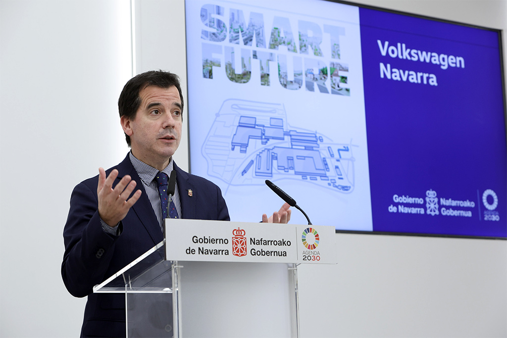 El consejero Irujo, durante la comparecencia