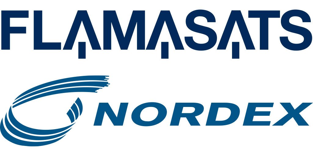 Logotipos de Flamasats y Nordex
