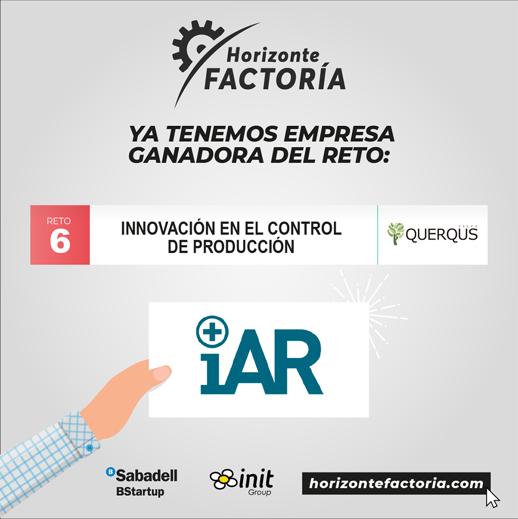 Imagen que muestra el logotipo de la empresa ganadora - iAR