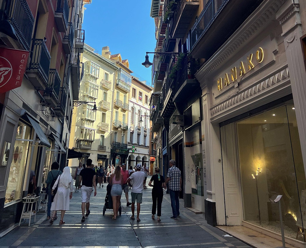 Imagen de la calle Zapatería, de Pamplona.