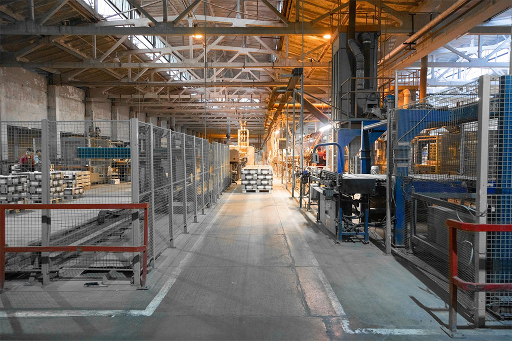 Imagen del interior de una fábrica