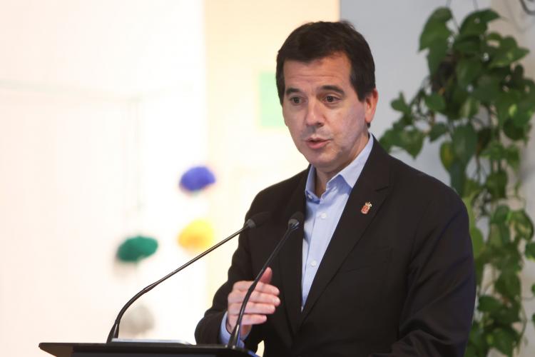 El consejero Irujo, durante una intervención.