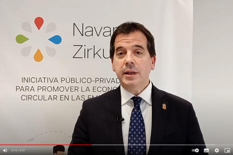 Intervención de Mikel Irujo, Consejero de Industria y de Transición Ecológica y Digital Empresarial, durante el evento