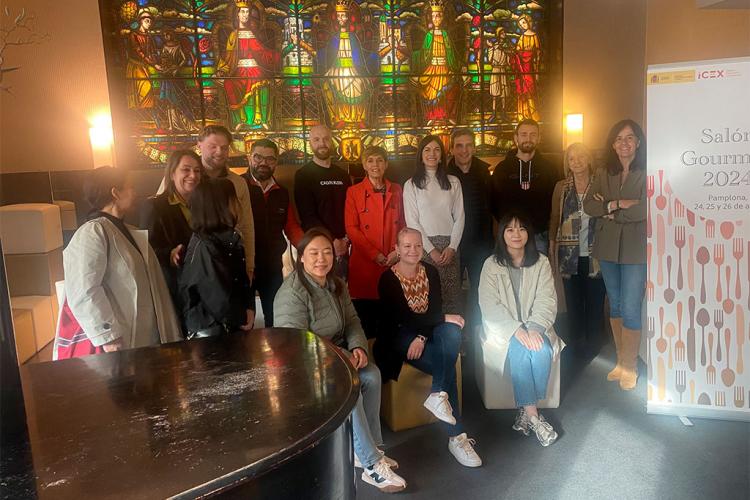 Representantes de las empresas compradoras internacionales, durante su estancia en Pamplona