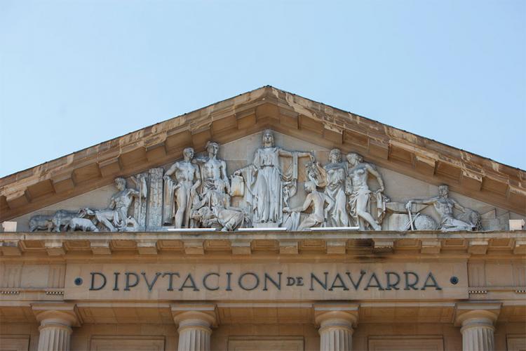 Fachada del Palacio de Navarra, sede del Ejecutivo foral