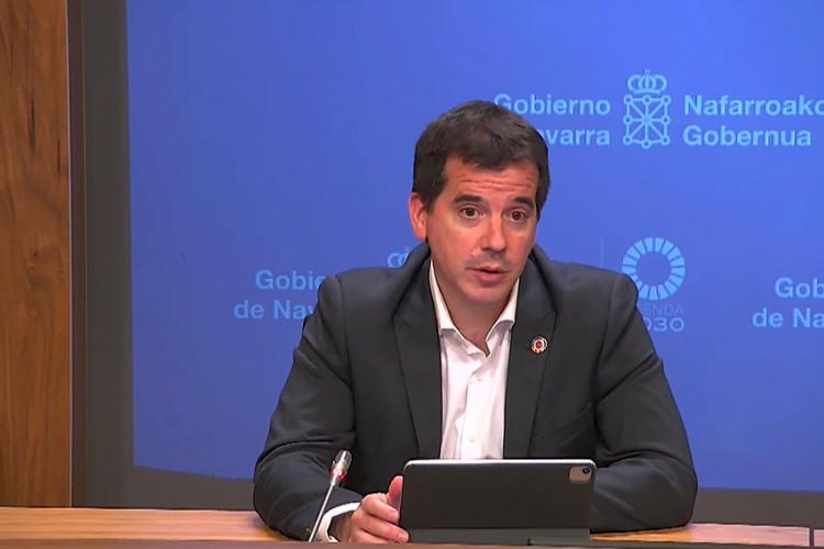 El consejero Mikel Irujo en un momento de la presentación de las jornadas "Eventos estratégicos S4"