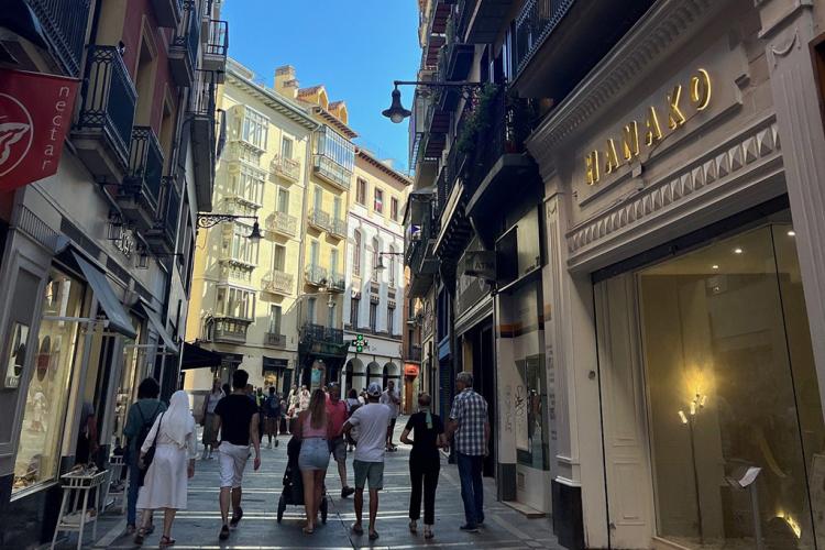 Imagen de la calle Zapatería, de Pamplona.
