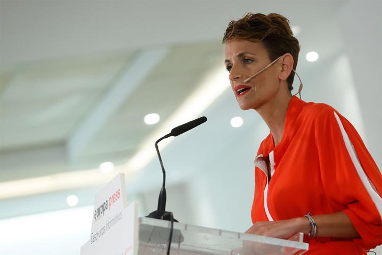 La Presidenta de Navarra, María Chivite.