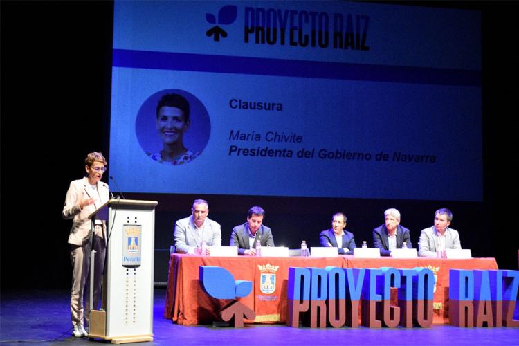 La Presidenta Chivite, en su intervención