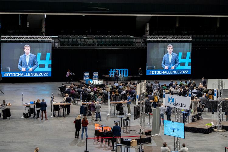 El consejero Irujo durante su intervención en la #OTDChallenge 2022