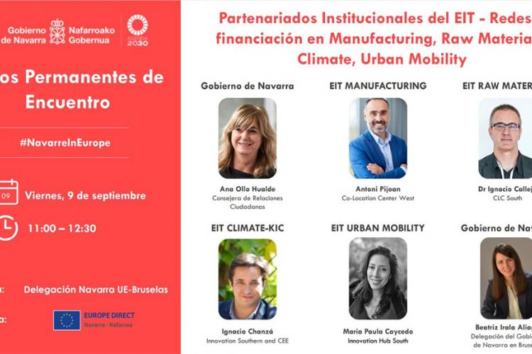 Cartel del seminario web sobre proyectos de cooperación organizado por Gobierno de Navarra para el 9 de septiembre