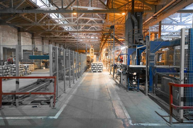 Imagen del interior de una fábrica