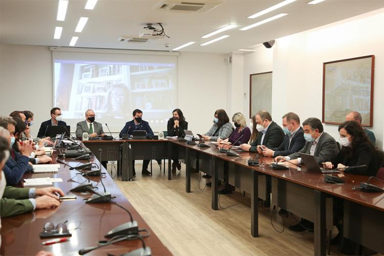 Un momento de la reunión