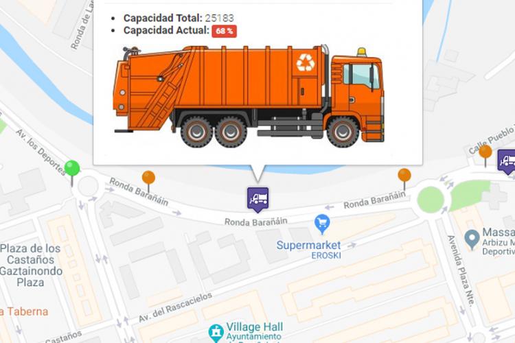 IoSensWaste – Gestión eficiente de recogida de residuos urbanos. (Plataforma + Sensor)