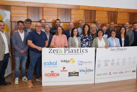 Miembros del consorcio del proyecto Zero Plastic, durante la presentación de los resultados.