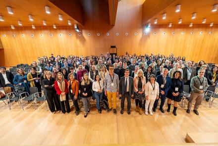 El consejero Irujo y resto de participantes en el acto.