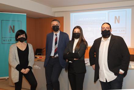Paula Noya, Ignacio Apezteguía, Agurtzane Martínez y José Luis Farias