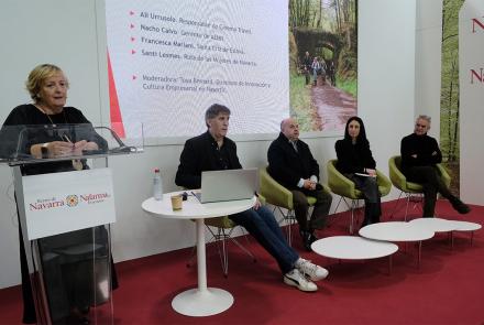 Ponentes de la mesa redonda “¿Qué es para ti un turismo innovador en Navarra?”