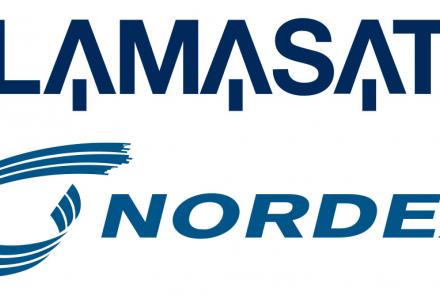 Logotipos de Flamasats y Nordex