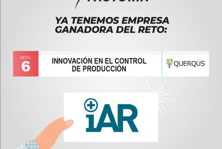 Imagen que muestra el logotipo de la empresa ganadora - iAR