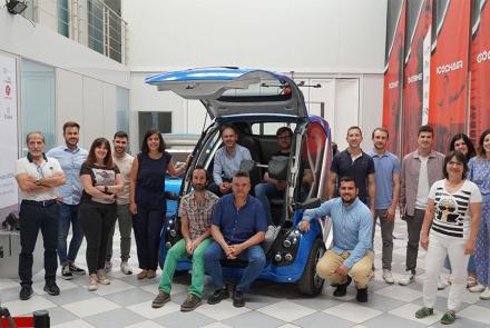 Técnicos del Gobierno de Navarra y personal de las empresas y agentes del SINAI que han participado en el proyecto MOSIC durante la visita final del proyecto.