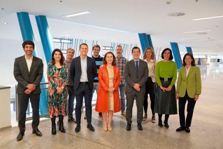 Asistentes al acto celebrado por el Departamento de Industria, centrado en el sistema CAE