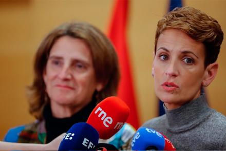 Reunión de la Presidenta Chivite con la vicepresidenta Ribera.