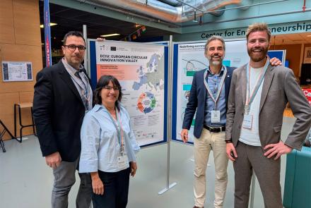 De izda a dcha: Francesco Lembo, Delia Sola, Evert Jan Van Nijen y Sander Bos.