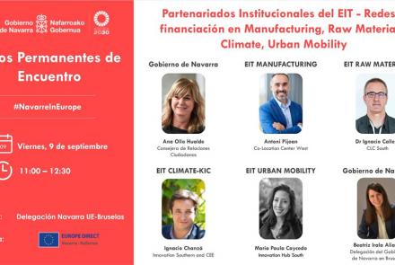 Cartel del seminario web sobre proyectos de cooperación organizado por Gobierno de Navarra para el 9 de septiembre