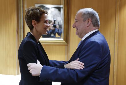 María Chivite y el ministro Jordi Hereu i Boher han mantenido una reunión en Madrid.