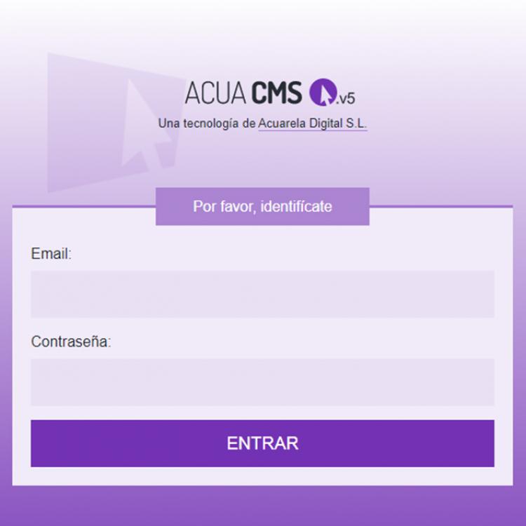 Captura de pantalla de inicio de sesión